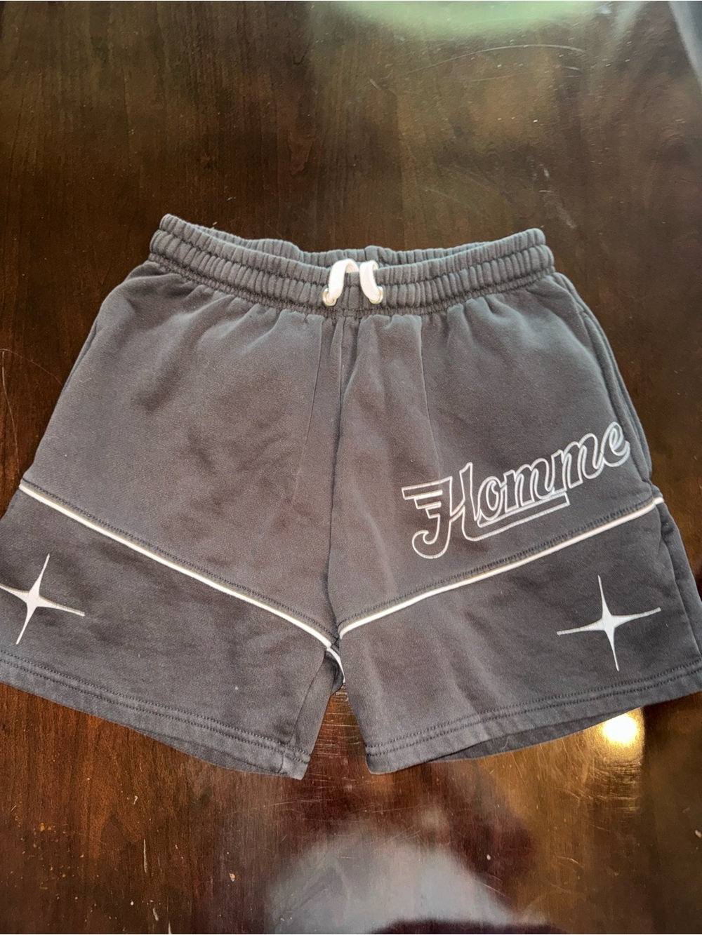 Boohoo Mens Charcoal Gray 'Homme' Athletic Shorts-M